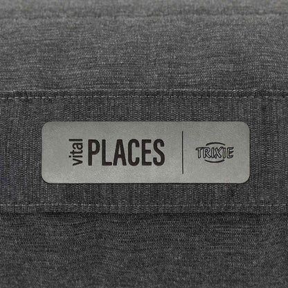 Trixie reisdeken Bendson - donkergrijs/lichtgrijs - 100 × 65 cm