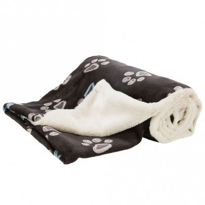 Trixie - Pluche deken Jimmy - taupe/beige - 100 × 70 cm