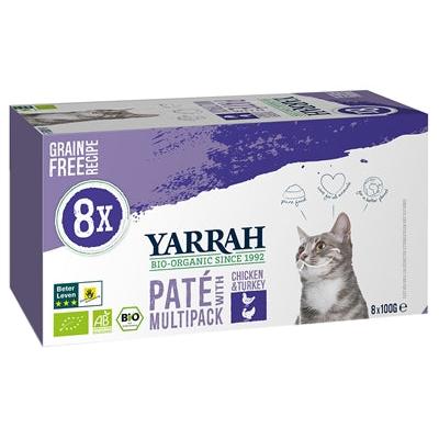Yarrah Cat Multipack Pate Chicken / Turkey Grainfree