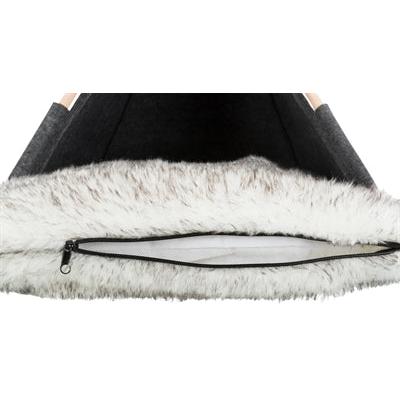 Trixie Kattenmand Tipi Vilt Antraciet