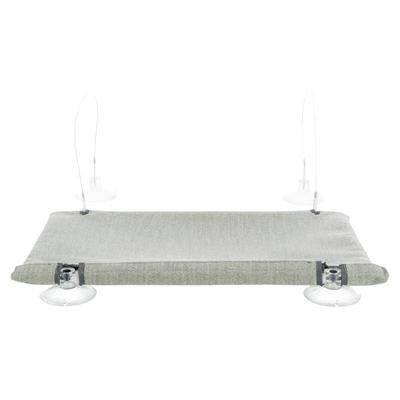 Trixie Kattenmand Hangmat Raam Velours Grijs
