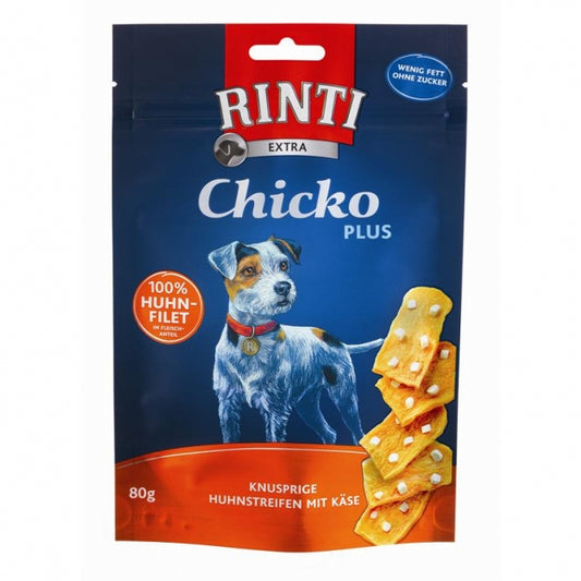 Rinti Extra Chicko Plus Kaasblokjes - 80 g