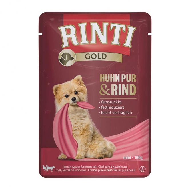 Rinti Gold Kip Puur & Rund - 100 g (pouch)