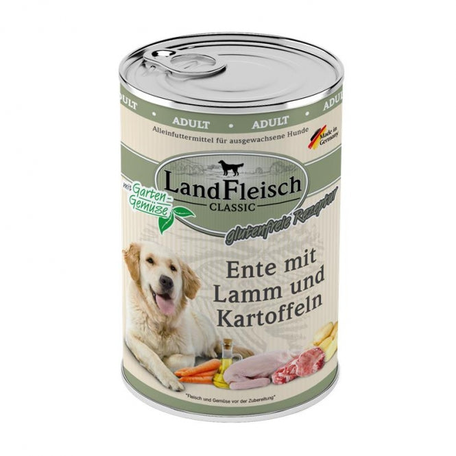 Landfleisch Dog Classic Eend met Lam & Aardappel - 400 g