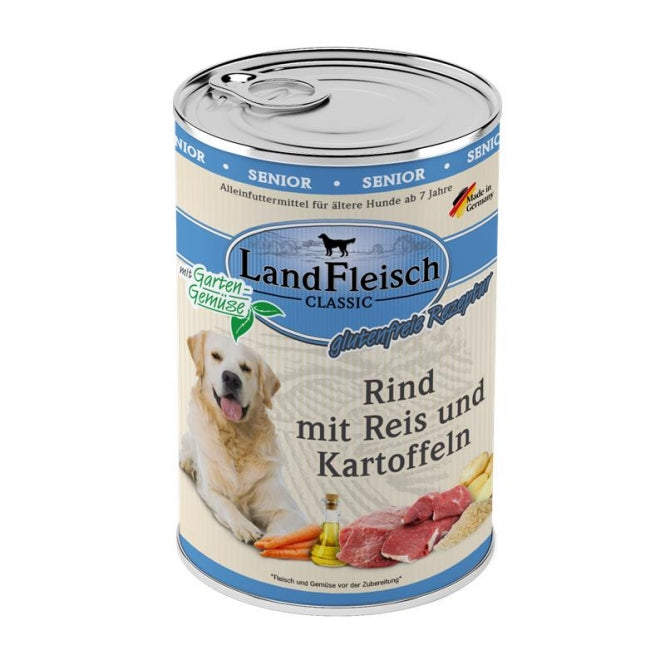 Landfleisch Dog Classic Senior Rund met Aardappel & Tuingroente - 400 g