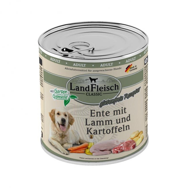 Landfleisch Dog Classic Eend met Lam & Aardappel - 800 g