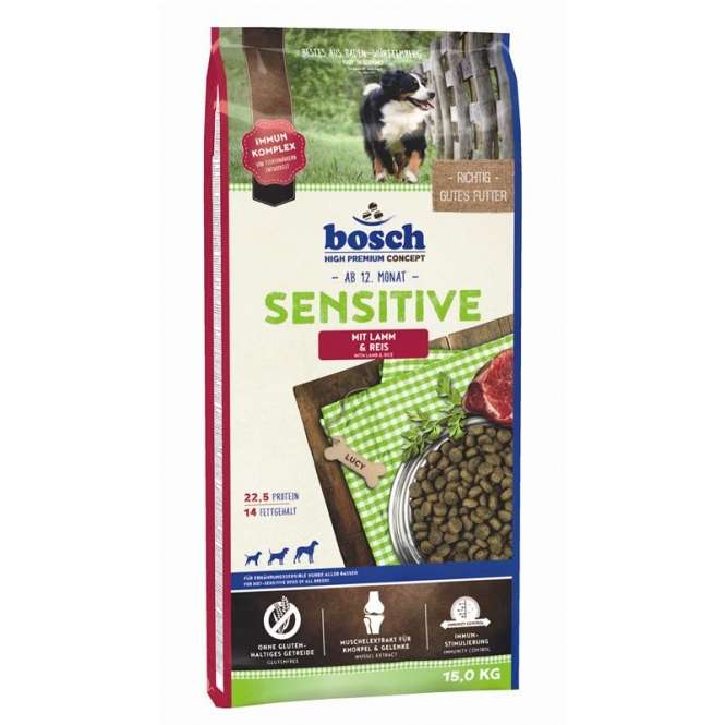 Bosch Sensitive Lam & Rijst - 15 kg