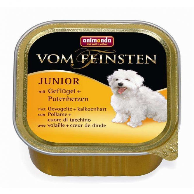 Animonda Vom Feinsten Junior Gevogelte & Kalkoenhartjes - 150g