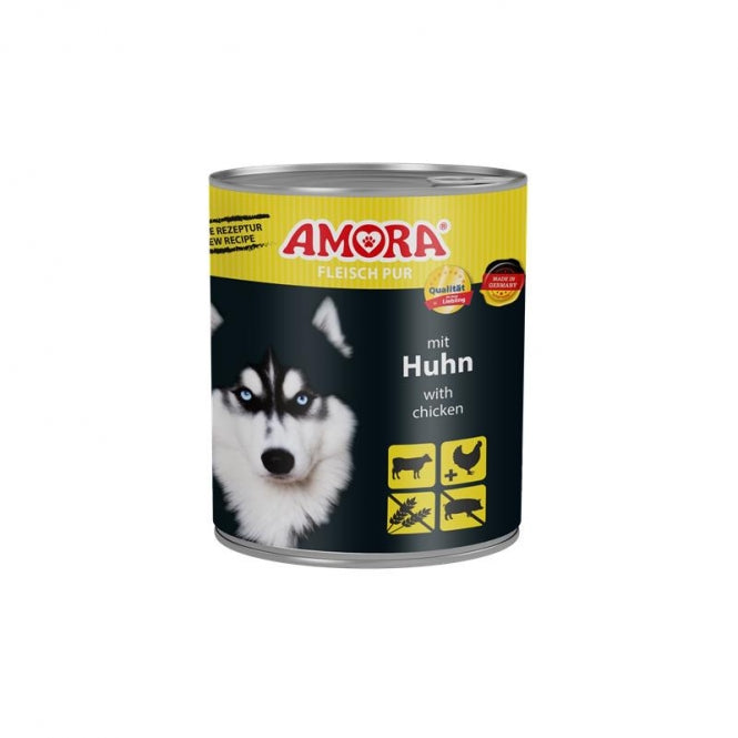AMORA Dog Vlees Puur - Kip 800g