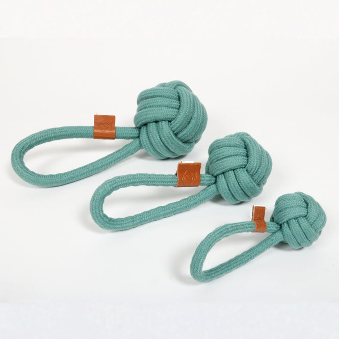 D&D Knotenbal met Lus Harper - blauw - 27 x 10cm