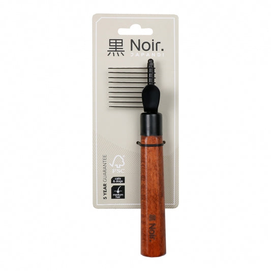 EBI Noir Japandi Ontklittingskam - S - 18 x 4,5 x 2,5 cm