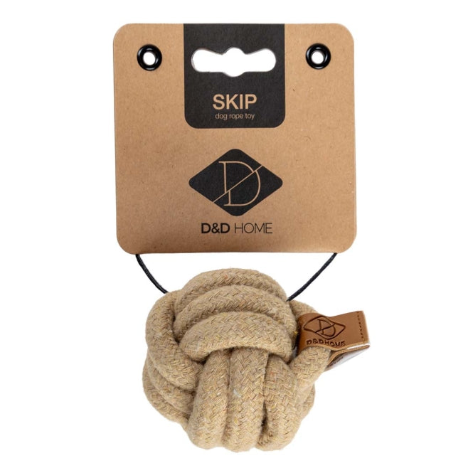 D&D Katoenspeelgoed Skip - zand - 9,5x9,5x9,5cm