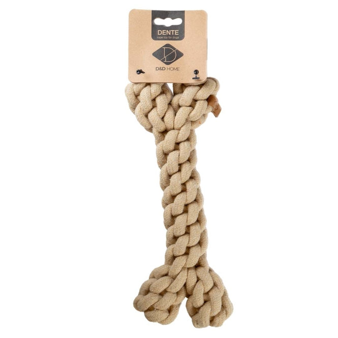 D&D Katoenspeelgoed Dente - zand - 19x10x5cm