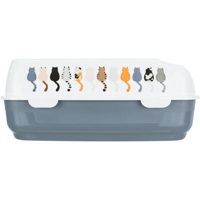 Trixie Kattenbak Delio Paars / Wit