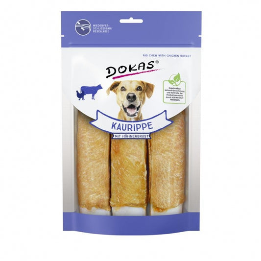 Dokas Dog Snack Kauwrib met Kipborstfilet - 210 g