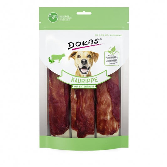 Dokas Dog Snack Kauwrib met Eendborstfilet - 210 g