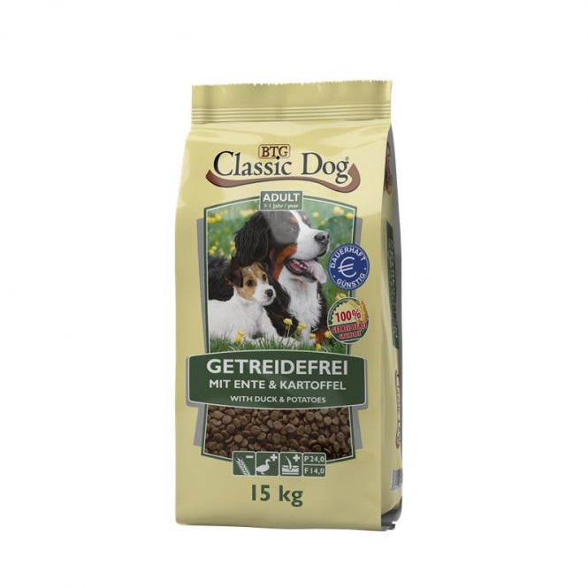 Classic Dog Eend & Aardappel Graan-vrij - 15 kg