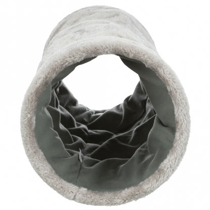 Trixie Crunch Plüschtunnel, 60 cm - Grijs