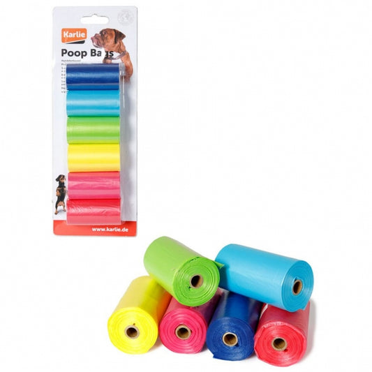 Karlie - Flamingo Regenboog Poepzakjes - 6 x 20 stuks