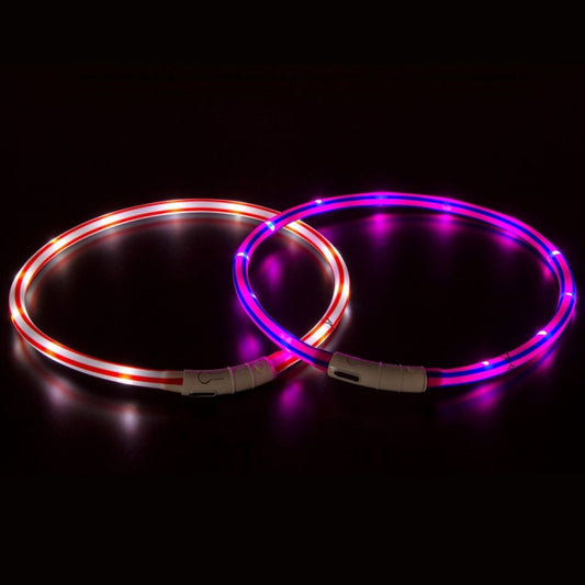 Karlie Visio Light LED lichtbuis met USB - Gestreept - paars-roze