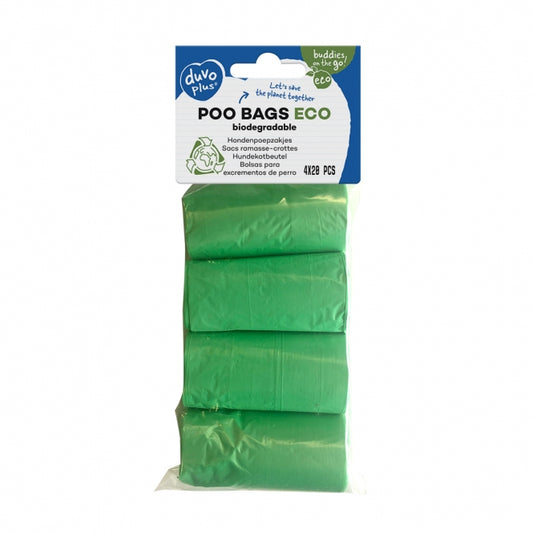 Duvoplus Hondenpoepzakjes Eco Groen - 4 x 20 stuks