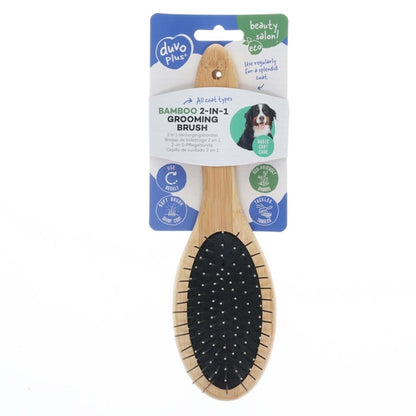 Duvoplus Bamboo 2-in-1 Verzorgingsborstel - 23 x 7 cm