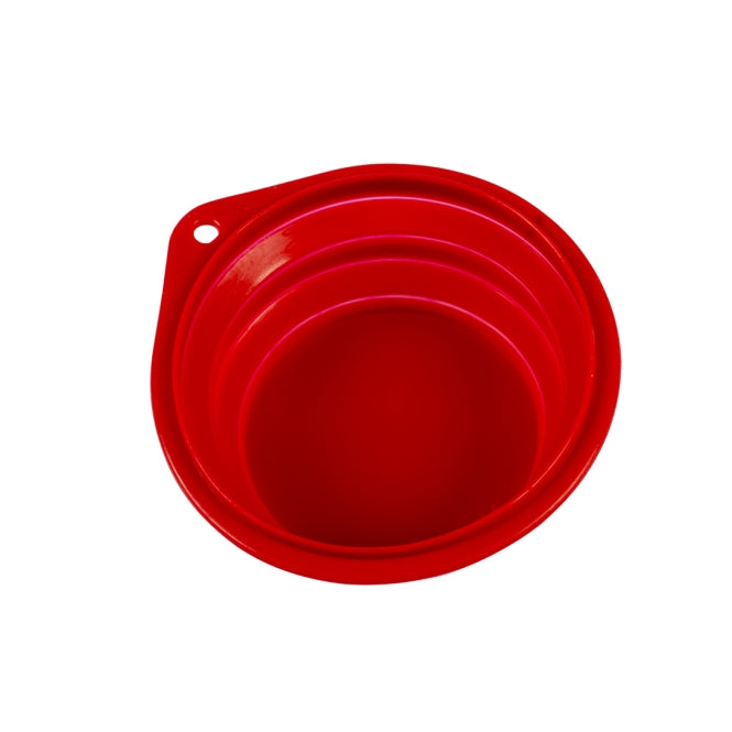 Duvo Silicone Reisbak - rood - 250ml-11cm