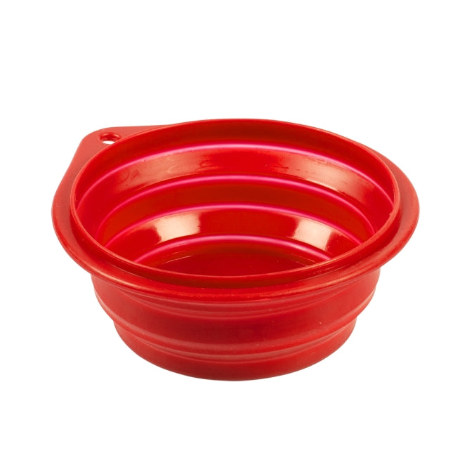 Duvo Silicone Reisbak - rood - 250ml-11cm