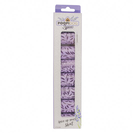 Poopidog - Hondenpoepzakjes met kruiden, lavendel en viooltjes - 8 x 15 Stuks