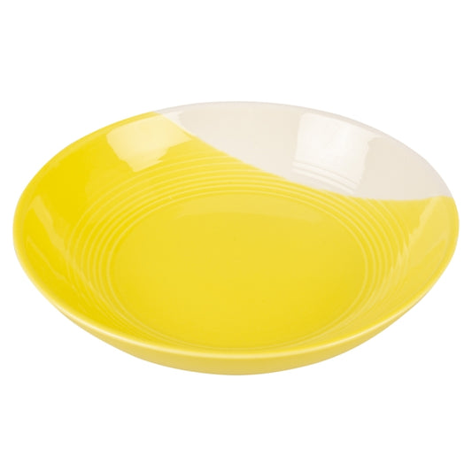 Duvoplus Keramiekbak Stone grace - geel/wit
