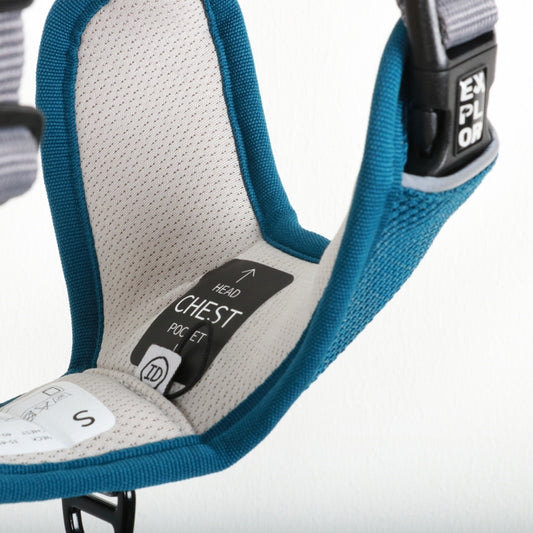 Duvoplus EXPLOR Ultimate Fit No-Pull Tuigje - petrol blue - L - 48-58cm / 58-81cm