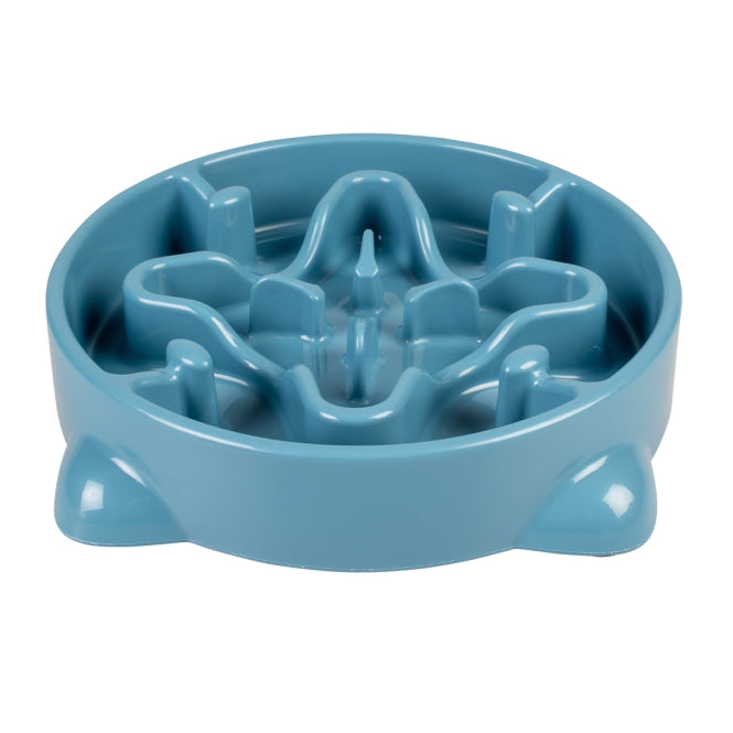 Duvoplus Anti-Schrok Voerbak - Petrolblauw - 300 ml / 19x19x4 cm