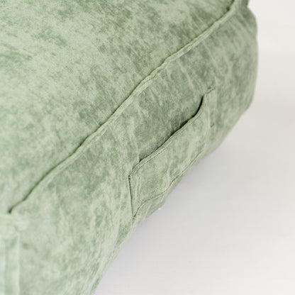 Duvoplus - Velvet rechthoekig kussen - Groen - 116x84x21cm