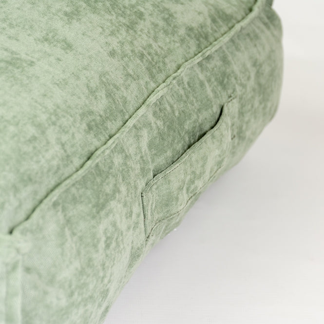 Duvoplus - Velvet rechthoekig kussen - Groen - 76x56x13cm