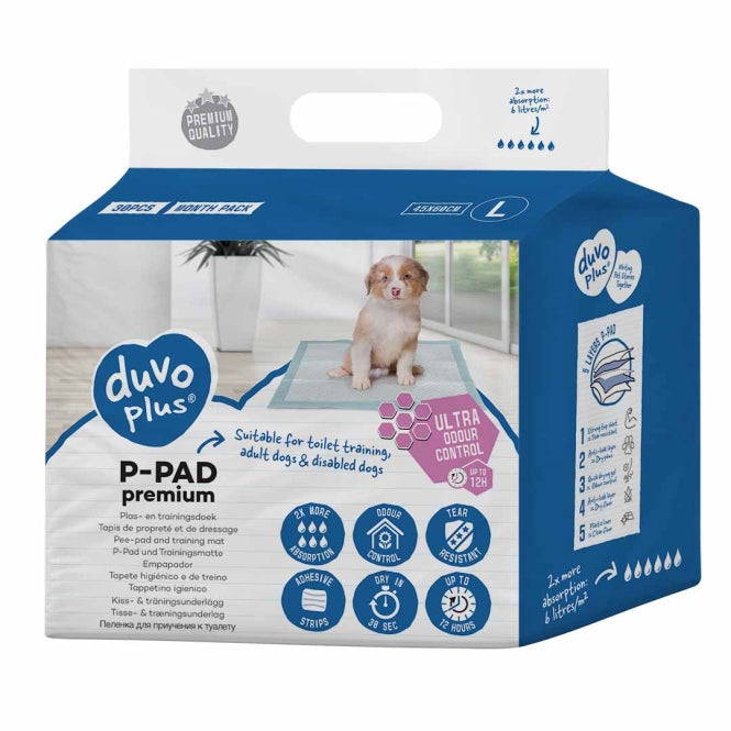 Duvoplus Puppy-onderleggers Premium Geurcontrole - 30 stuks - 45x60cm
