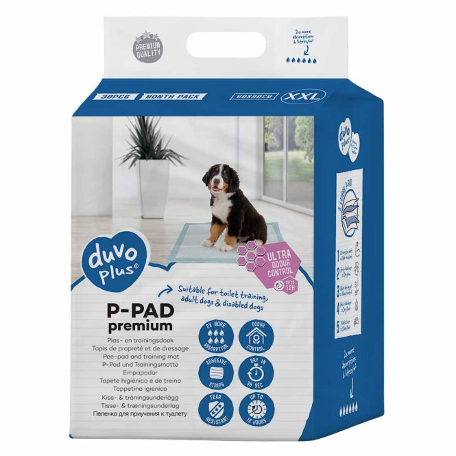 Duvoplus Puppy-onderleggers Premium Geurcontrole - 30 stuks - 60x90cm