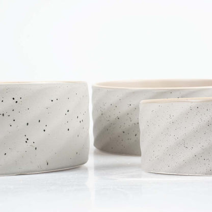 Duvoplus Keramiekbak Stone Wavy Dune - 1250ml - 18x18x7,5cm