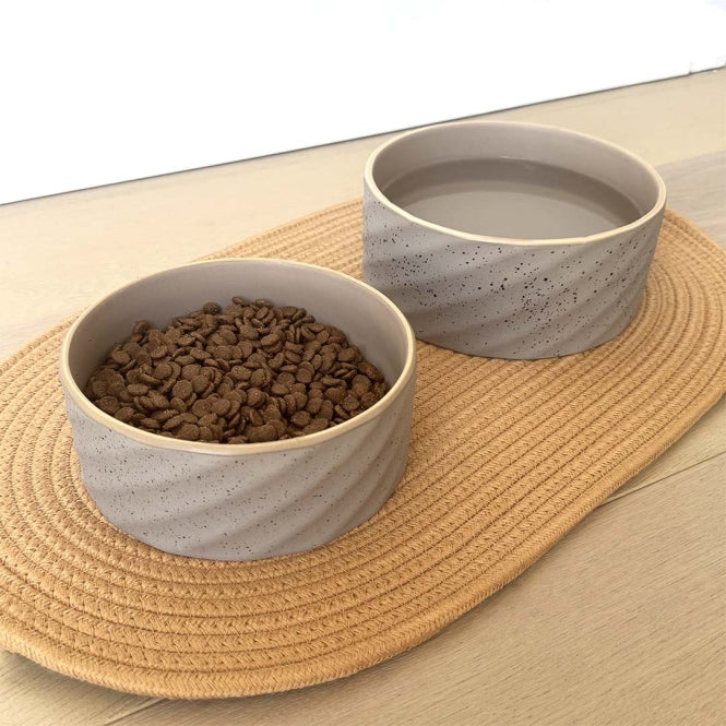 Duvoplus Keramiekbak Stone Wavy Dune - 1250ml - 18x18x7,5cm