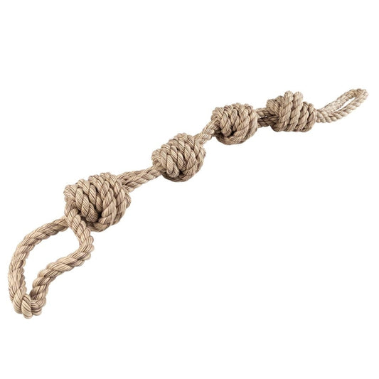 Duvoplus Flossy Dubbeltouw 4 Knopen - bruin