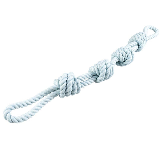 Duvoplus Flossy Dubbeltouw 4 Knopen - blauw