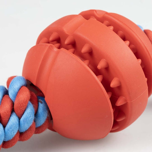 Duvoplus Rubrob Trektouw met Bal - rood