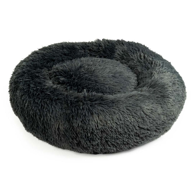 Duvoplus Donut bed Snug - donkergrijs - M - 65x65x15cm