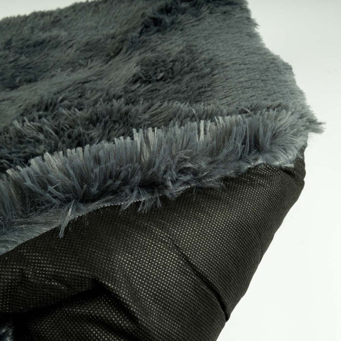 Duvoplus zachte bench kussen - donkergrijs - XXL - 122x76x7cm