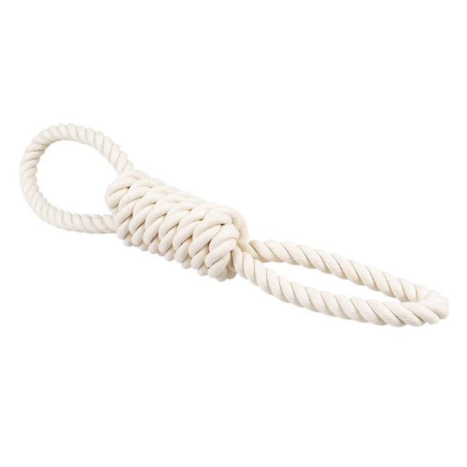 Duvoplus - ECO katoenen touw met 2 lussen - Wit - 36 cm / 125 g