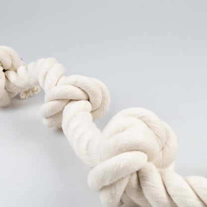 Duvoplus - ECO katoenen touw met 4 knopen - Wit