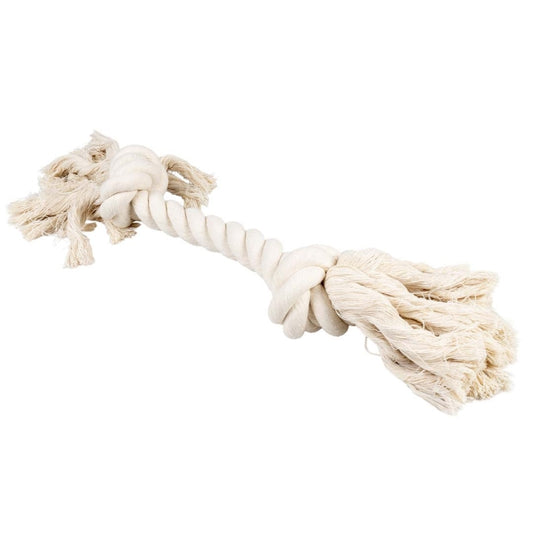 Duvoplus - ECO katoenen touw met 2 knopen - Wit - 35 cm / 261 g