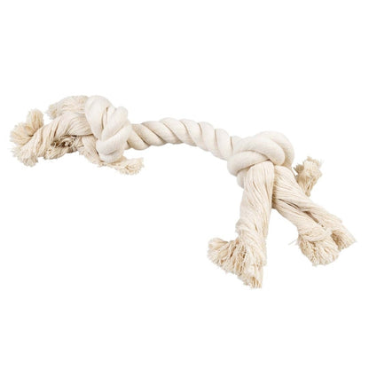 Duvoplus - ECO katoenen touw met 2 knopen - Wit - 35 cm / 261 g