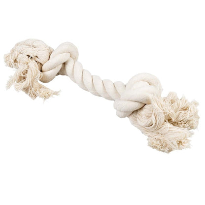 Duvoplus - ECO katoenen touw met 2 knopen - Wit - 35 cm / 261 g