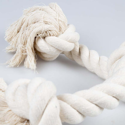 Duvoplus - ECO katoenen touw met 3 knopen - Wit