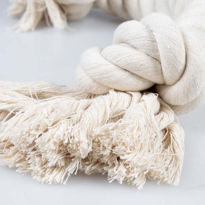 Duvoplus - ECO katoenen touw met 3 knopen - Wit